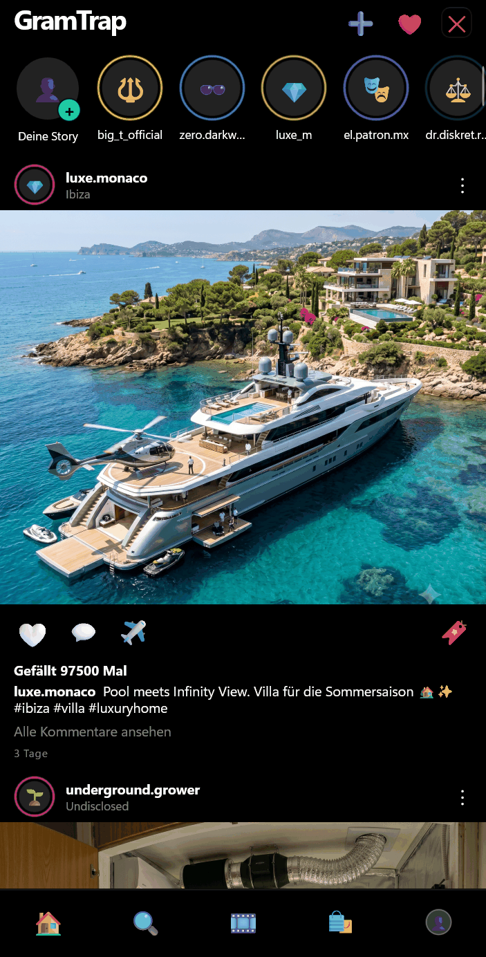 GramTrap – das Fake-Instagram im Spiel voller skurriler Profile und geheimer Kontakte