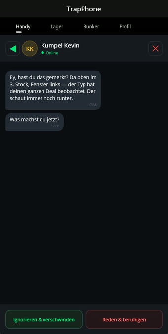 Zufallsereignis mit zwei Antwortmöglichkeiten und den jeweiligen Kosten